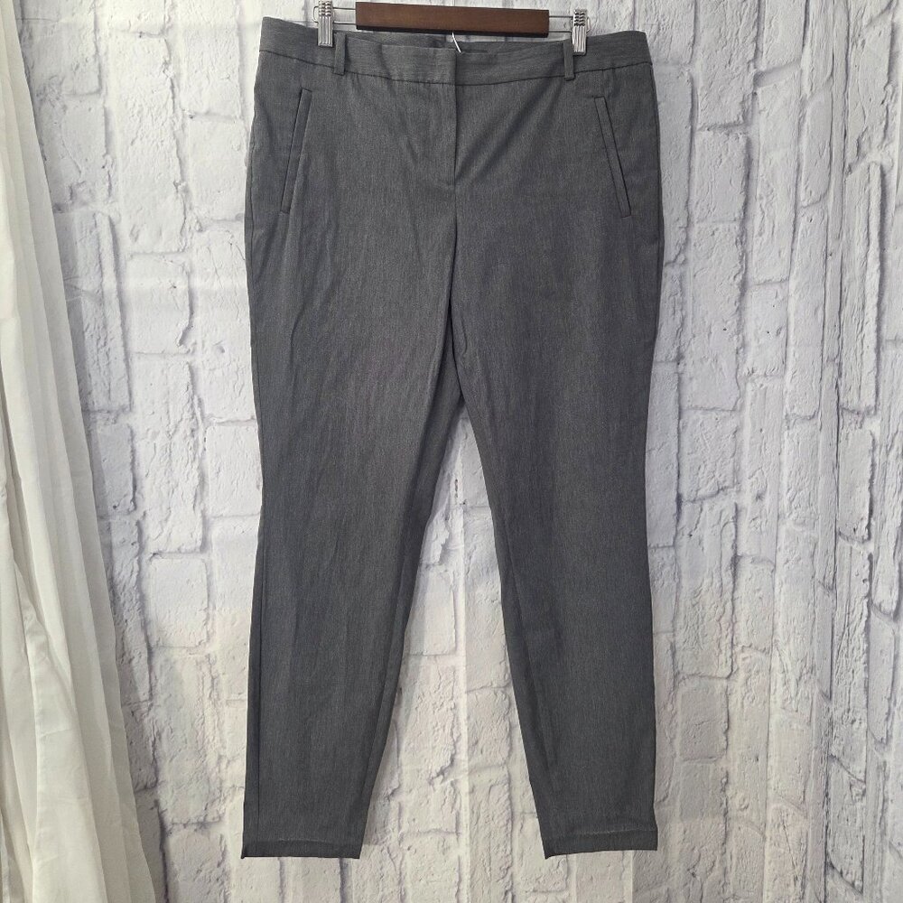 The Limited Exact Stretch 14 Long Dark Gray Straight Leg Pants Office Career
